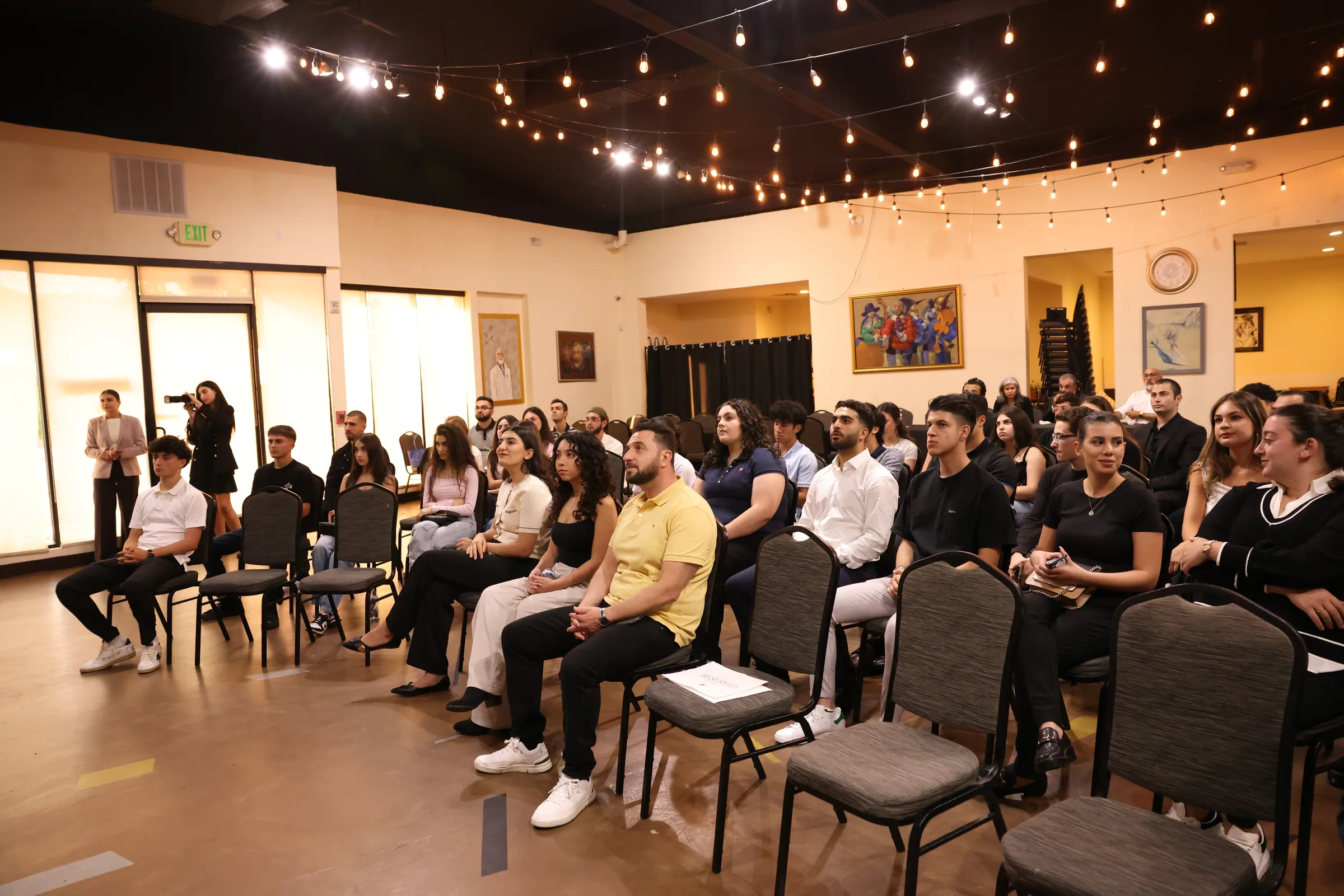 The audience at NAYI's debut event.