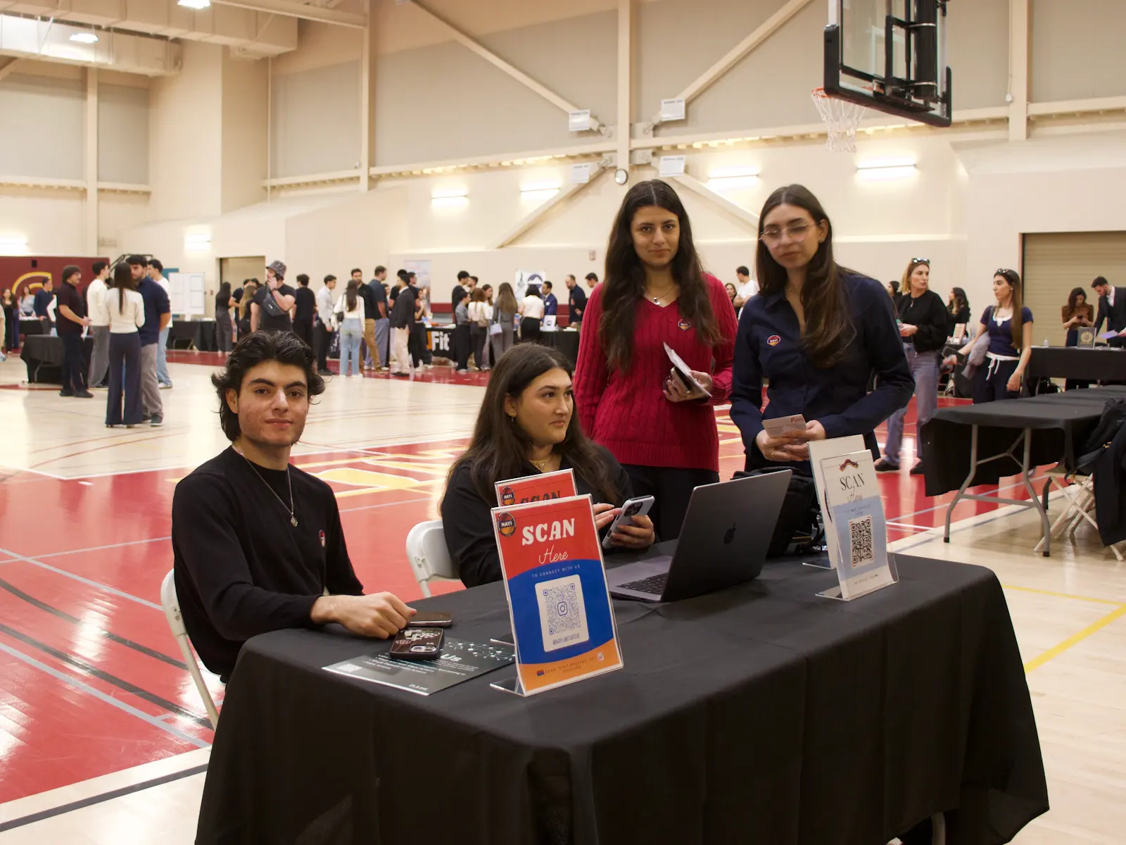 NAYI volunteers welcoming students at the Opportunity Expo.